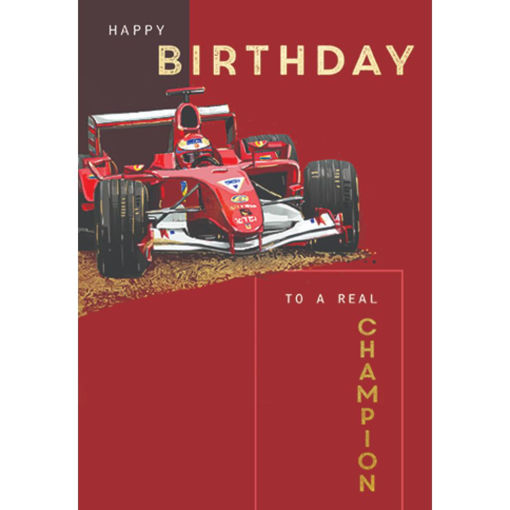 Picture of HAPPY BIRTHDAY RACING CAR CARD